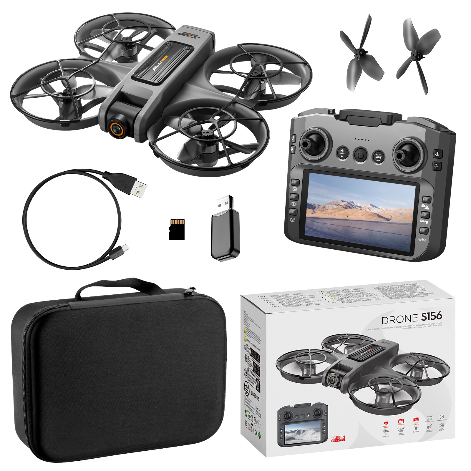 Dron S156 con Control Remoto,  - Drone Camera 4K reseña y precio